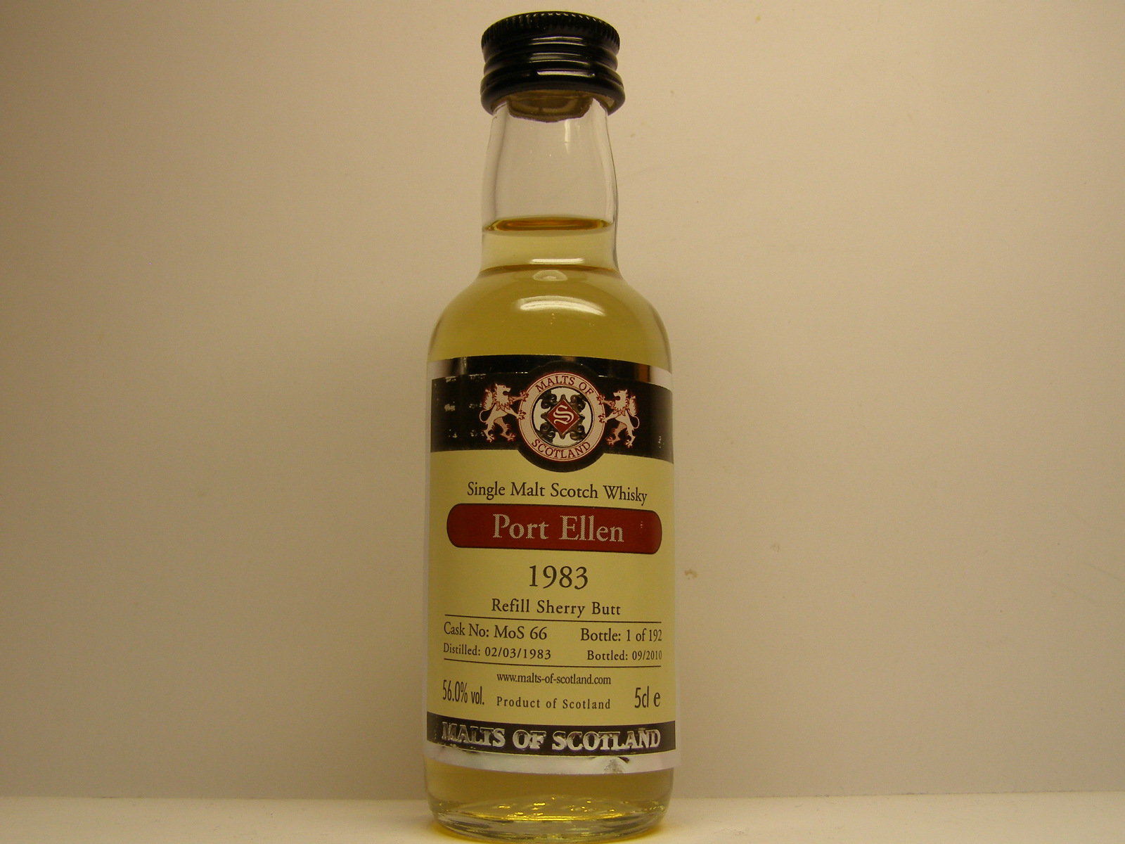 SMSW 27yo 1983-2010 "Malts of Scotland" 5cle 56,0%vol. 